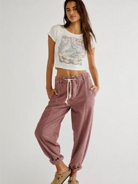 Free People Missing From Me Cord Barrel Pants – XS
